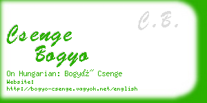 csenge bogyo business card